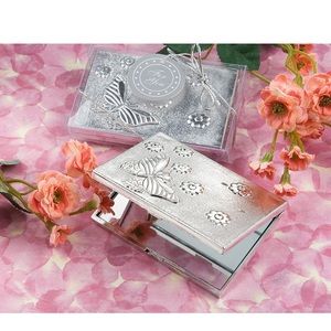Butterfly Design Compact Mirror, Rectangular Compact Mirror, Event Favor 9 pack